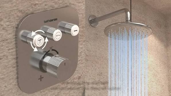 Thermostatic Control Panel & Rain Shower